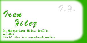 iren hilcz business card